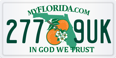 FL license plate 2779UK