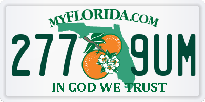 FL license plate 2779UM