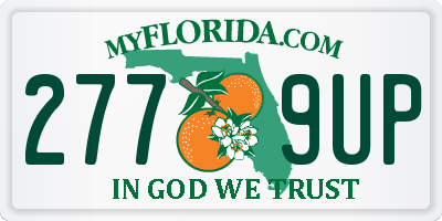 FL license plate 2779UP