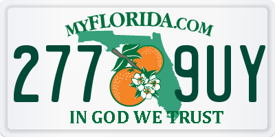 FL license plate 2779UY
