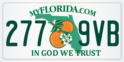 FL license plate 2779VB