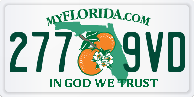 FL license plate 2779VD
