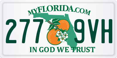FL license plate 2779VH