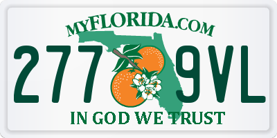 FL license plate 2779VL