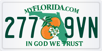 FL license plate 2779VN