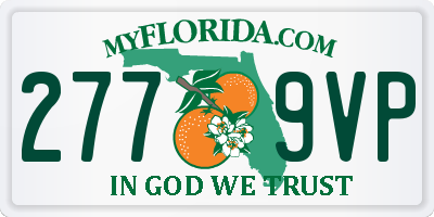 FL license plate 2779VP