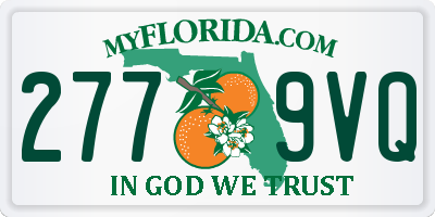 FL license plate 2779VQ