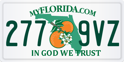 FL license plate 2779VZ
