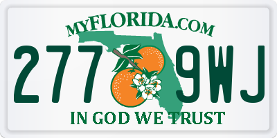 FL license plate 2779WJ