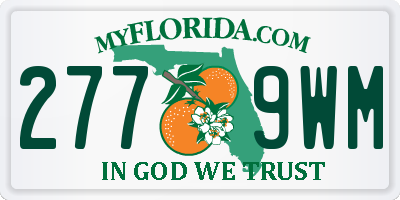 FL license plate 2779WM