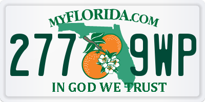 FL license plate 2779WP