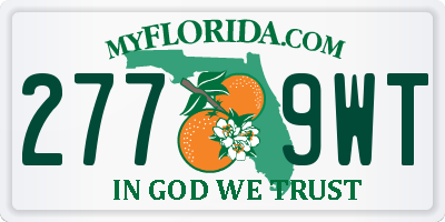 FL license plate 2779WT
