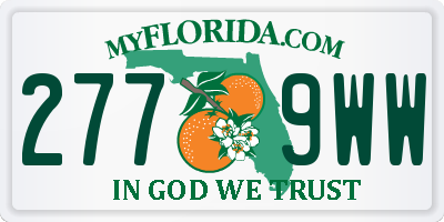 FL license plate 2779WW
