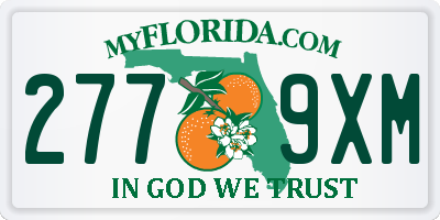 FL license plate 2779XM