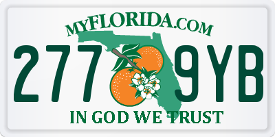FL license plate 2779YB