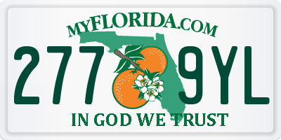 FL license plate 2779YL