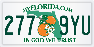 FL license plate 2779YU