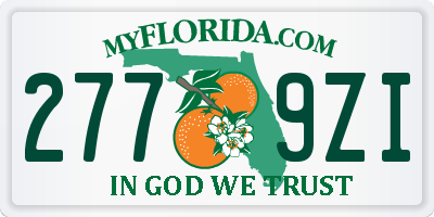 FL license plate 2779ZI