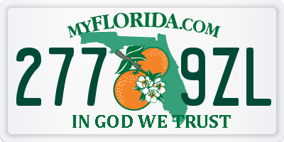FL license plate 2779ZL