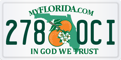 FL license plate 2780CI