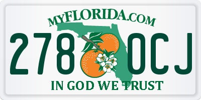 FL license plate 2780CJ
