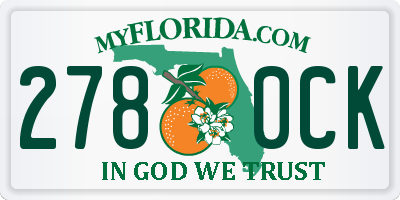 FL license plate 2780CK