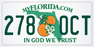 FL license plate 2780CT