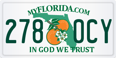 FL license plate 2780CY