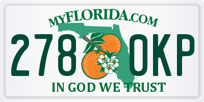 FL license plate 2780KP