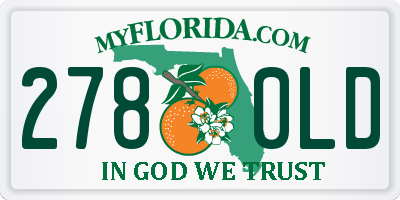 FL license plate 2780LD