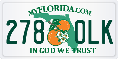 FL license plate 2780LK
