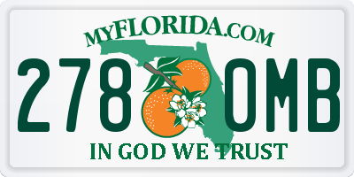 FL license plate 2780MB