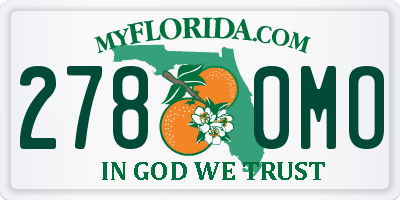 FL license plate 2780MO