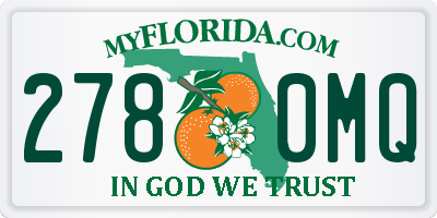 FL license plate 2780MQ