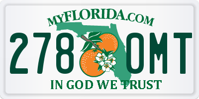 FL license plate 2780MT