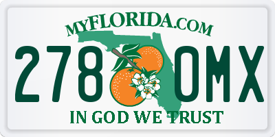 FL license plate 2780MX
