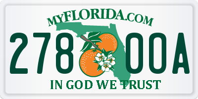 FL license plate 2780OA