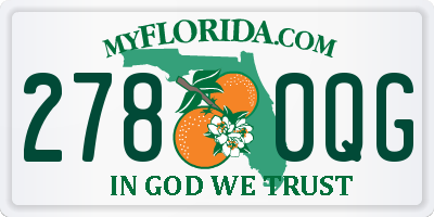 FL license plate 2780QG