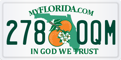 FL license plate 2780QM