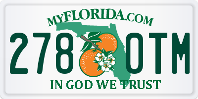FL license plate 2780TM