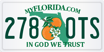 FL license plate 2780TS