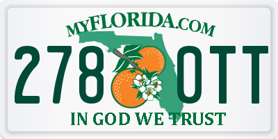 FL license plate 2780TT