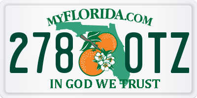 FL license plate 2780TZ