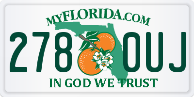 FL license plate 2780UJ