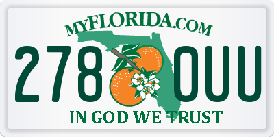 FL license plate 2780UU