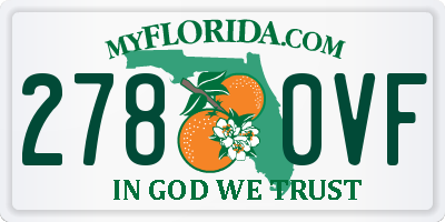 FL license plate 2780VF