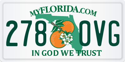 FL license plate 2780VG