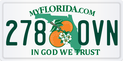 FL license plate 2780VN