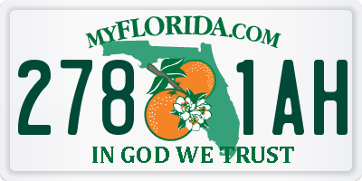 FL license plate 2781AH