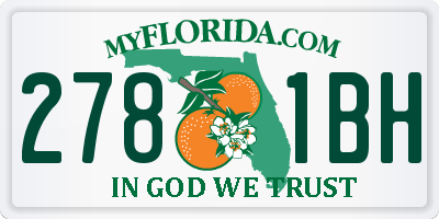 FL license plate 2781BH